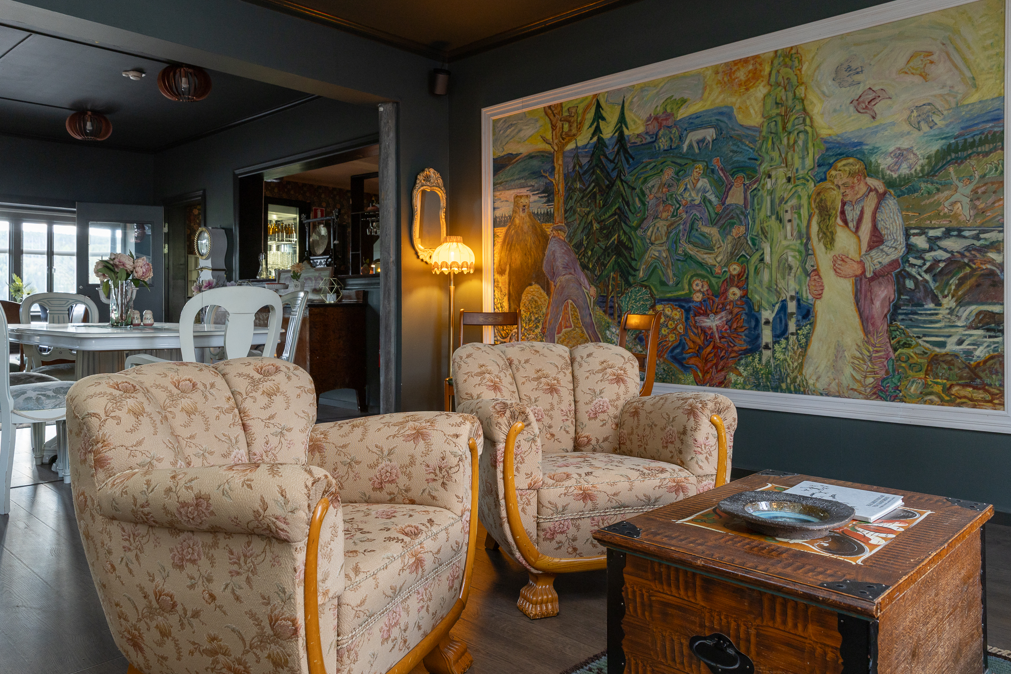 Bar- och loungeyta på hotellet