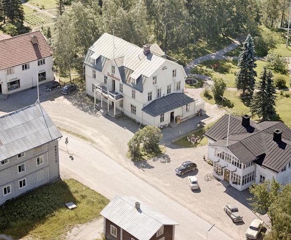 Hotel Nämforsen in Näsåker today, seen from above